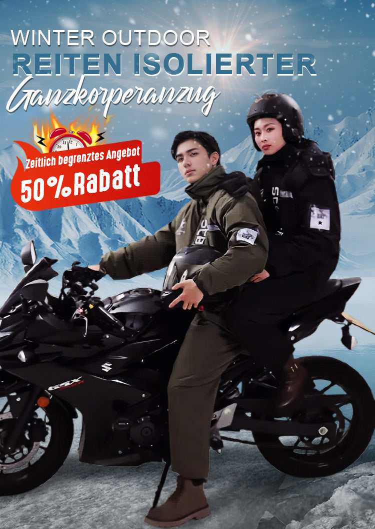 ❄️ Isolierter Ganzkörperanzug für Winter Outdoor-Aktivitäten – Perfekt für Reiten und mehr!