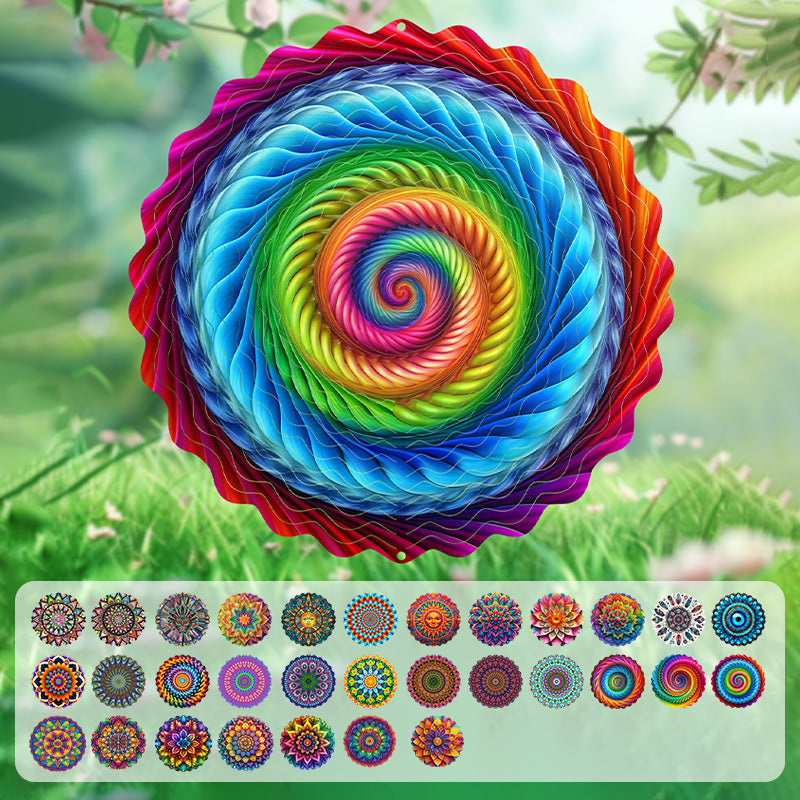 (🎁2025 Heißer Verkauf🎁) 3D-Windspiel Mandala in bunten Farben
