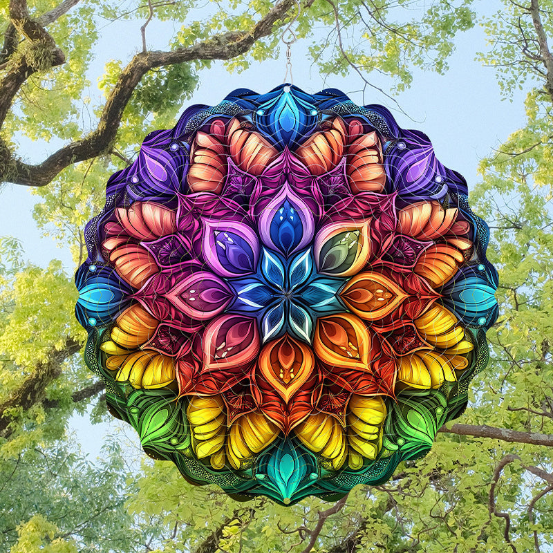 (🎁2025 Heißer Verkauf🎁) 3D-Windspiel Mandala in bunten Farben