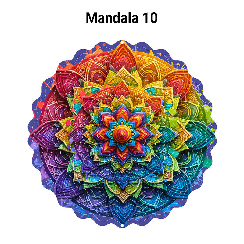 (🎁2025 Heißer Verkauf🎁) 3D-Windspiel Mandala in bunten Farben