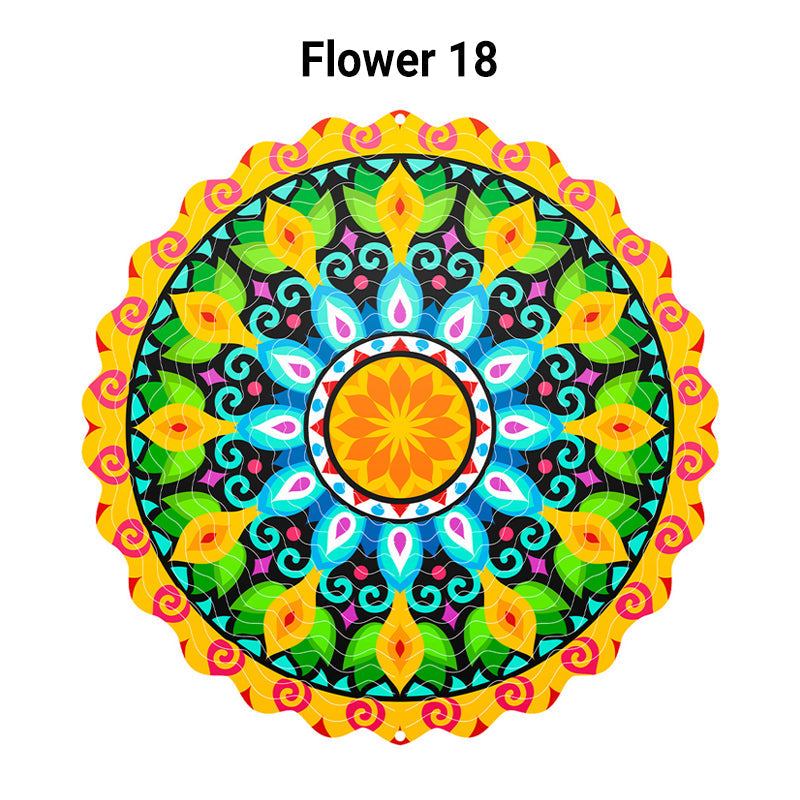 (🎁2025 Heißer Verkauf🎁) 3D-Windspiel Mandala in bunten Farben
