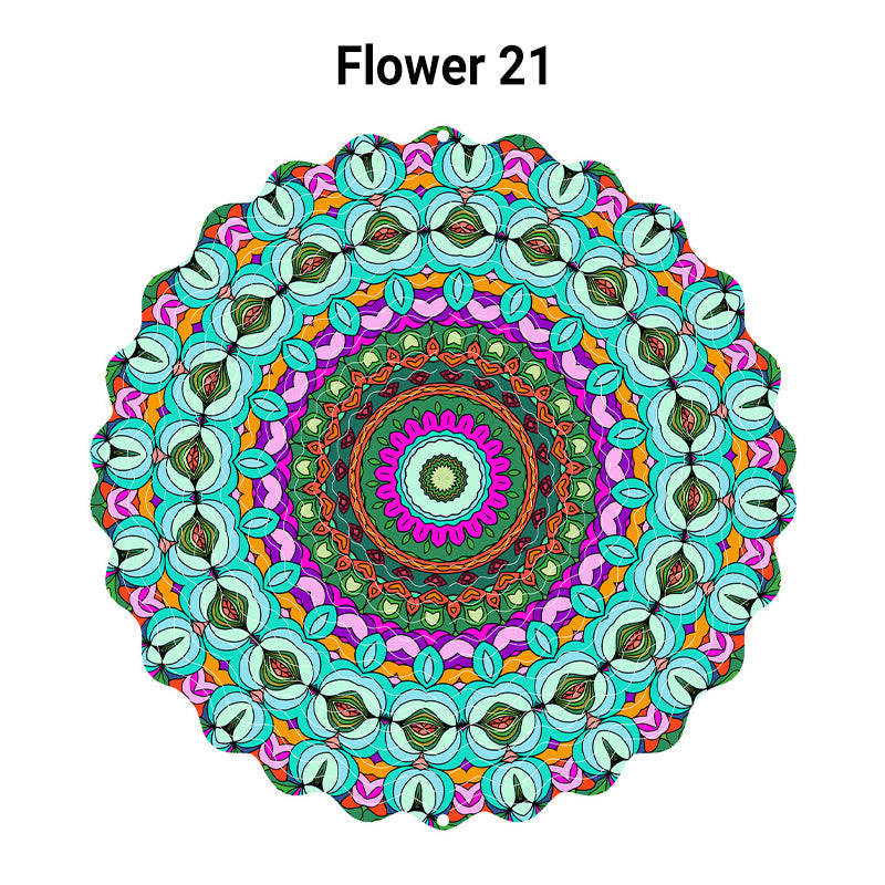 (🎁2025 Heißer Verkauf🎁) 3D-Windspiel Mandala in bunten Farben