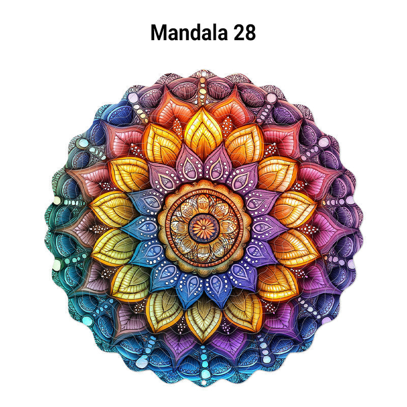 (🎁2025 Heißer Verkauf🎁) 3D-Windspiel Mandala in bunten Farben