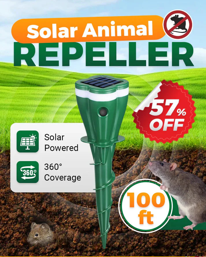 🌸 Hot Sale 50% Rabatt ☘️ Solarbetrieben wasserdicht Schraube Mole Abwehrmittel