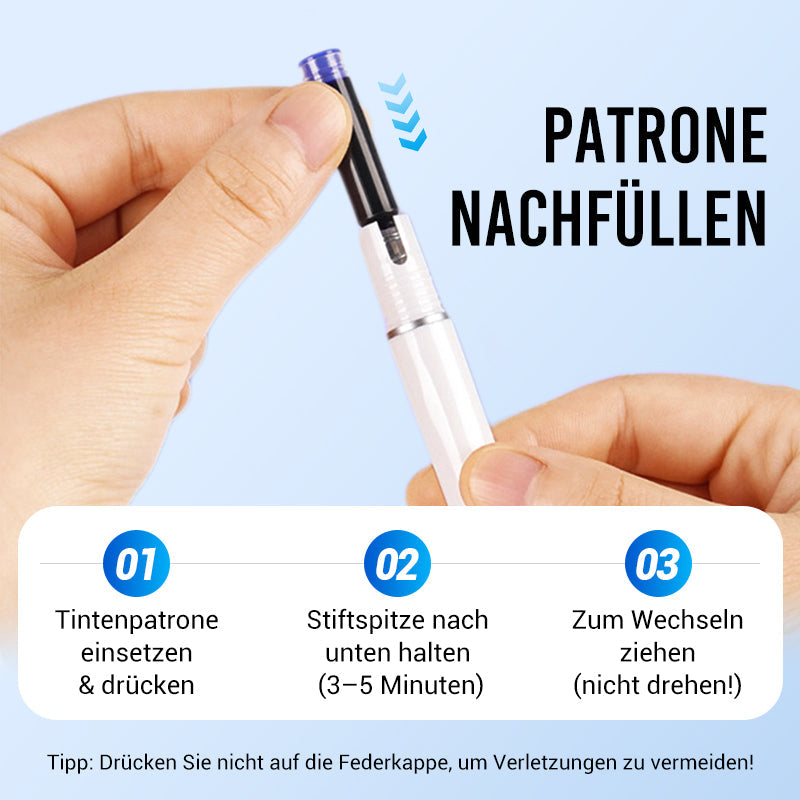 Schnell Trocknender, Einziehbarer Füllfederhalter