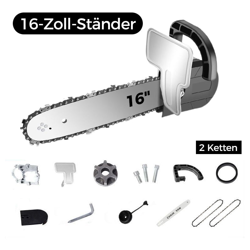 🔥Bausatz zum Umbau eines Winkelschleifers in eine elektrische Kettensäge
