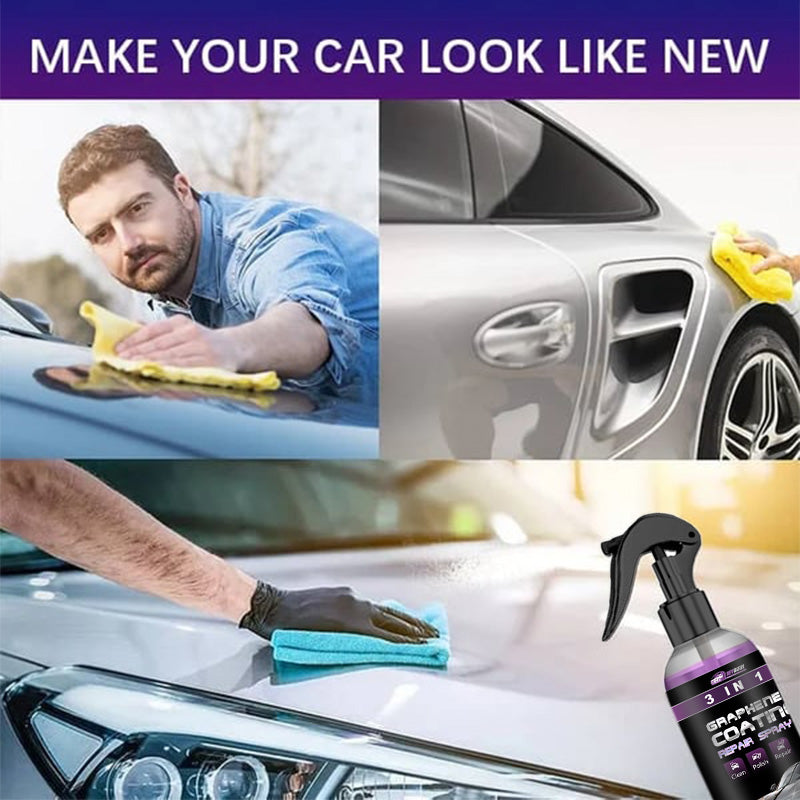 🔥Kaufen Sie 2 und erhalten Sie 3 gratis🔥 3-IN-1 Hoher Schutz Schnelles Auto-Beschichtung Spray