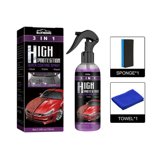 🔥Kaufen Sie 2 und erhalten Sie 3 gratis🔥 3-IN-1 Hoher Schutz Schnelles Auto-Beschichtung Spray