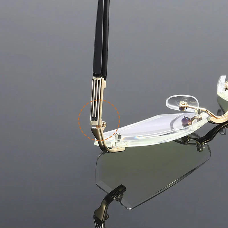 Blaues Licht blockiert randlose Lesebrille für Presbyopie