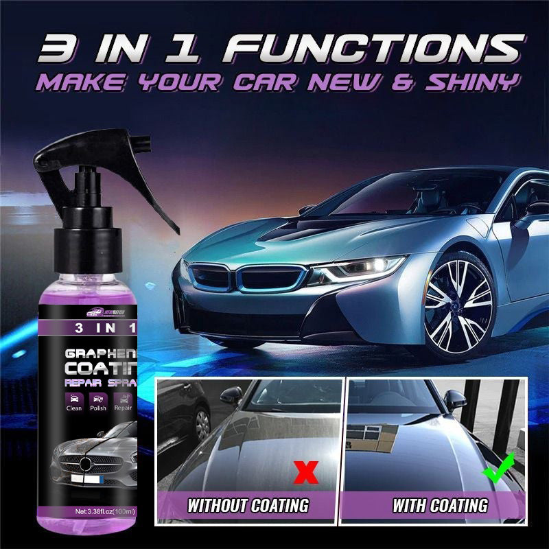 🔥Kaufen Sie 2 und erhalten Sie 3 gratis🔥 3-IN-1 Hoher Schutz Schnelles Auto-Beschichtung Spray
