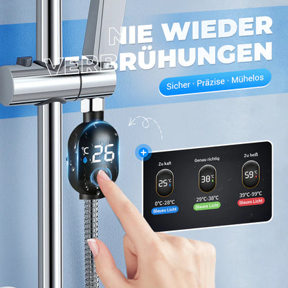 💧 Duschthermometer 🌡️ Schluss mit Raten - Sofortige Temperatur! 🚿