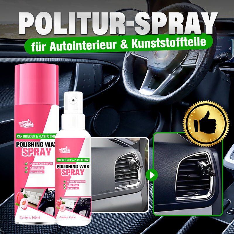 🎁Kaufen 1 get 1 free (2 Flaschen)🎁Auto Armaturenbrett Polieren Pflege Wachs Spray