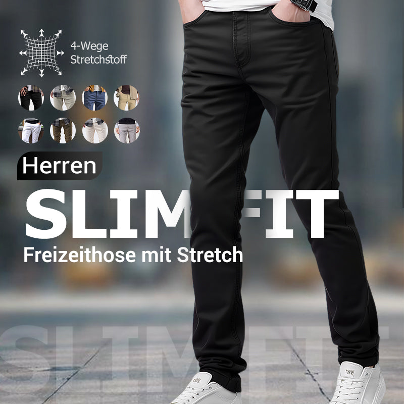 🔍 Herren Einfarbige Freizeithose schlanke Passform – Saubere Nähte & leicht kombinierbar