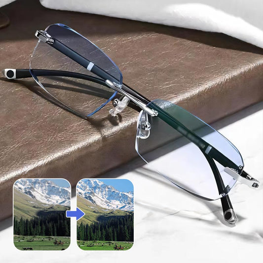 🔥Hohe Härte Anti-Blau Fern und Nahe Dual-Use Lesebrille✨