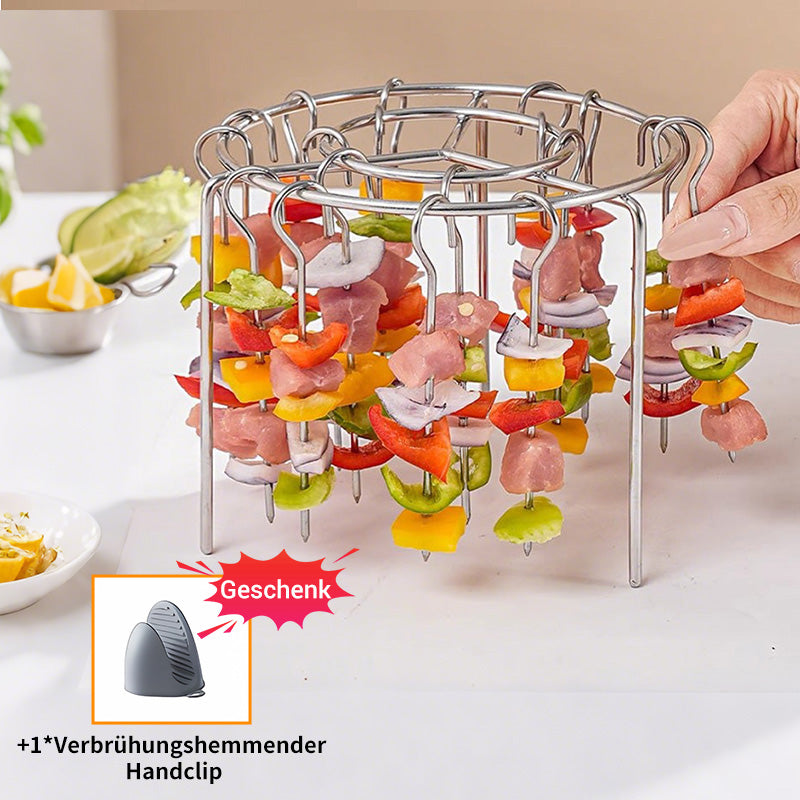 Kostenlose Verbrühschutzhandschuhe für begrenzte Zeit🥩Vertikaler Grillrost für Heißluftfritteusen