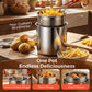 🍳304 Stainless‑Steel Multifunctional Fryer 🧺