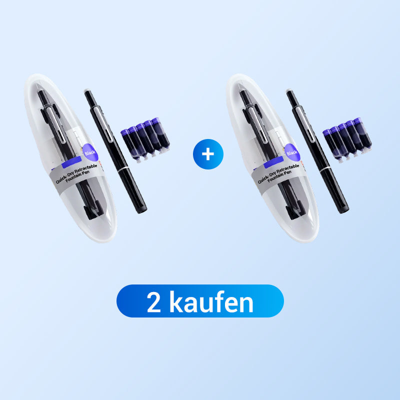 Schnell Trocknender, Einziehbarer Füllfederhalter