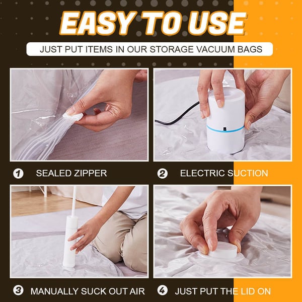 ⏰Begrenzte Zeit 50% Rabatt🔥Langlebiger elektrischer Vakuum-Kompressionsbeutel