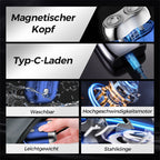 🔋2025 USB-Rasierer für Männer | 💦Wasserdicht & Reise-tauglich | Schnellladung