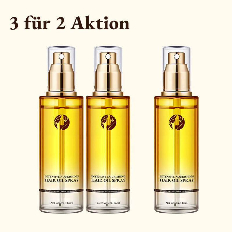 ✨🔥MEHR KAUFEN, MEHR SPAREN🔥 Intensiv Pflegendes Haaröl-Spray - Mit Keratin und Hitzeschutz für Geschmeidigen Glanz und Reparatur bis in die Spitzen 🌟🧴
