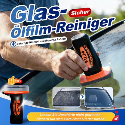 🚗Glas-Ölfilmentferner fürs Auto, Ölfilmentferner für Autowindschutzscheiben und -fenster, entfernt Ölfilme und Fingerabdrücke, verbessert die Klarheit der Windschutzscheibe für sicheres Fahren