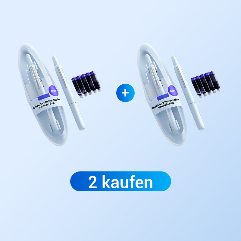 Schnell Trocknender, Einziehbarer Füllfederhalter