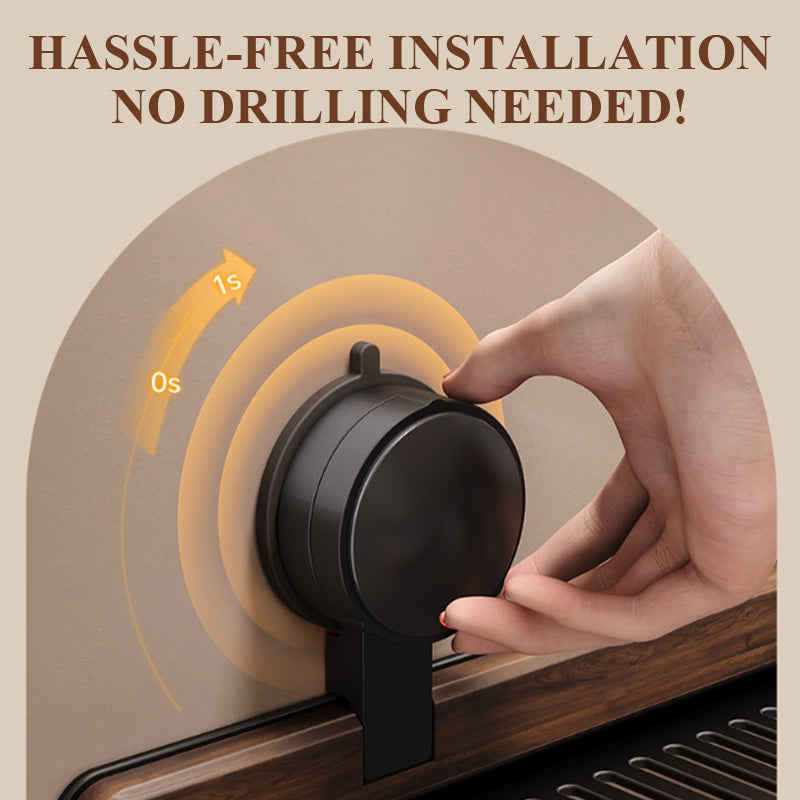 ✨2025 Neues Design🌸Walnuss-Saugnapf-Badezimmerregal