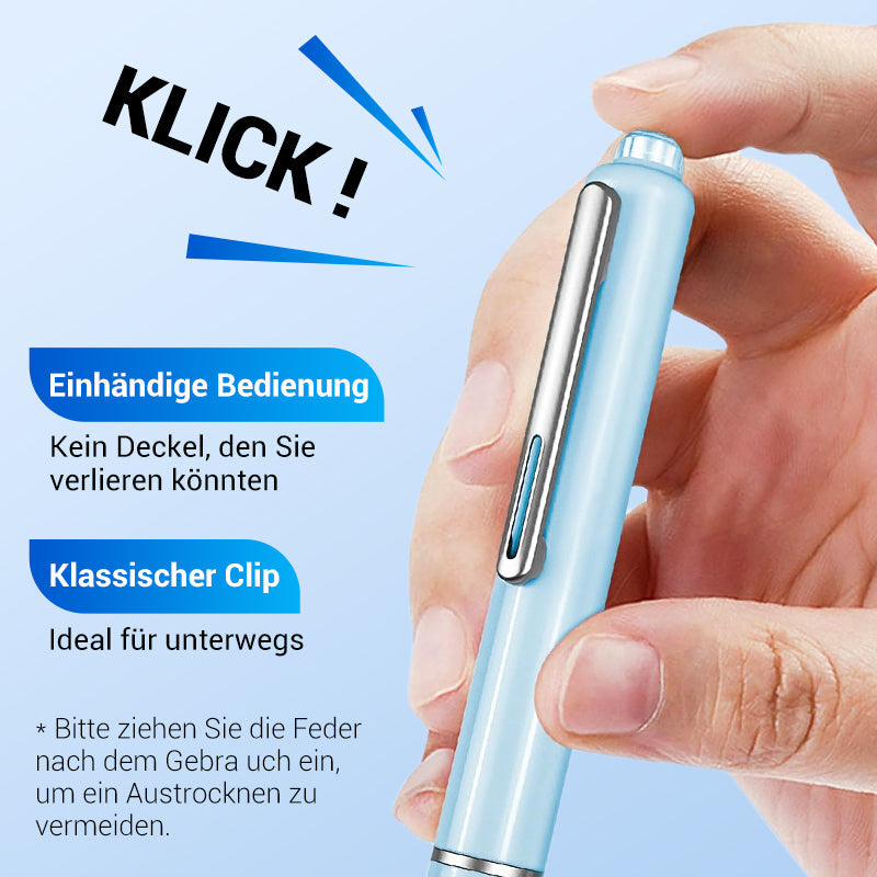 Schnell Trocknender, Einziehbarer Füllfederhalter