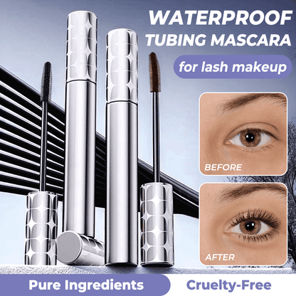 ✨KAUFEN SIE 1 UND ERHALTEN SIE 1 GRATIS✨Tubing Mascara Duo Set Schwarz & Braun - Wasserfeste 24h Wimperntusche mit Micro-Tubing Technologie