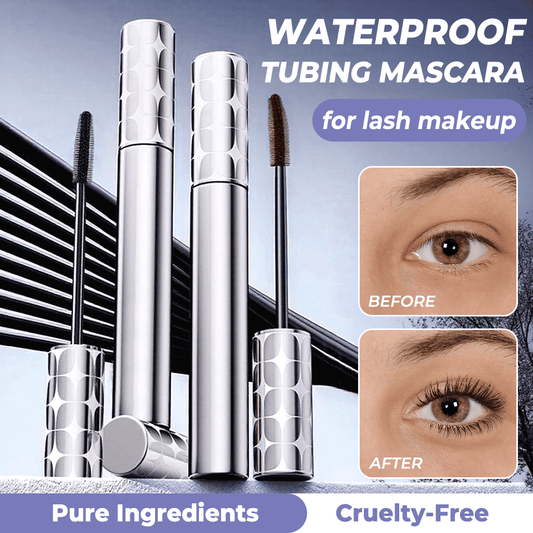 ✨KAUFEN SIE 1 UND ERHALTEN SIE 1 GRATIS✨Tubing Mascara Duo Set Schwarz & Braun - Wasserfeste 24h Wimperntusche mit Micro-Tubing Technologie