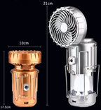 🔥Tragbare LED-Camping-Laterne mit Ventilator💡Sommeraktion: 50 % Rabatt!☀️🏕️