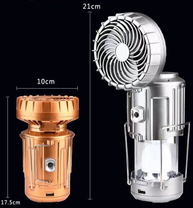 🔥Tragbare LED-Camping-Laterne mit Ventilator💡Sommeraktion: 50 % Rabatt!☀️🏕️