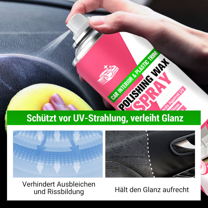 🎁Kaufen 1 get 1 free (2 Flaschen)🎁Auto Armaturenbrett Polieren Pflege Wachs Spray