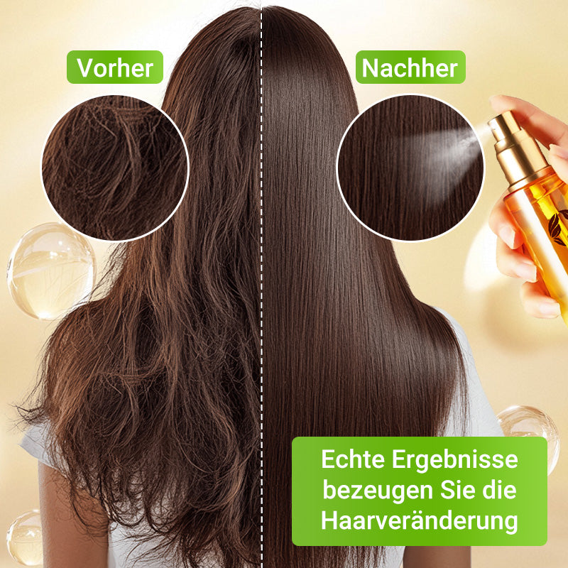 ✨🔥MEHR KAUFEN, MEHR SPAREN🔥 Intensiv Pflegendes Haaröl-Spray - Mit Keratin und Hitzeschutz für Geschmeidigen Glanz und Reparatur bis in die Spitzen 🌟🧴