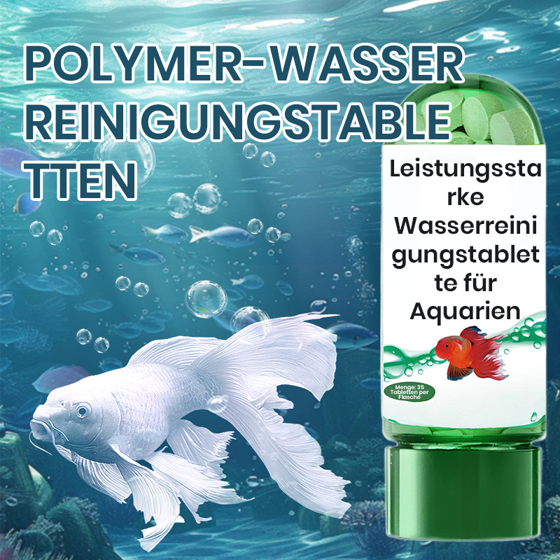 Leistungsstarke Tablette zur Wasserreinigung im Aquarium