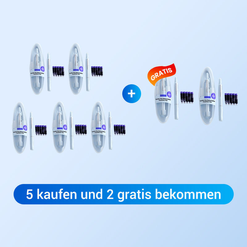 Schnell Trocknender, Einziehbarer Füllfederhalter