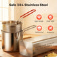 🍳304 Stainless‑Steel Multifunctional Fryer 🧺