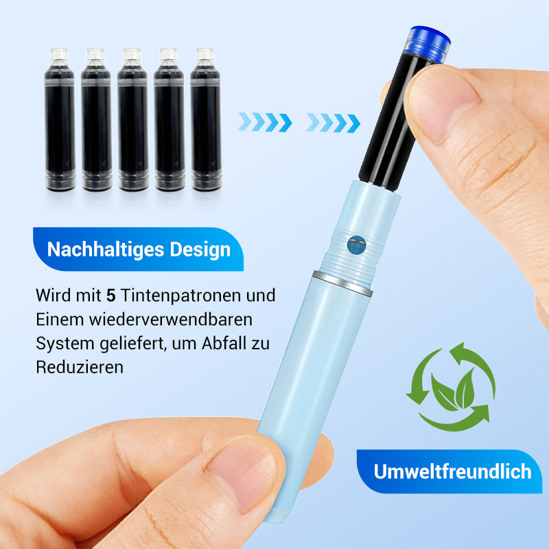 Schnell Trocknender, Einziehbarer Füllfederhalter