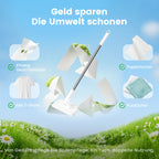 💥 LETZTER TAG! 50% RABATT 💥 Einweg-Staubmopp mit 4 wiederverwendbaren Bezügen 🧹✨