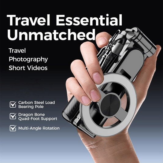 4-in-1 Multifunktions-Selfie-Stick mit 360°-Drehung und Magnet