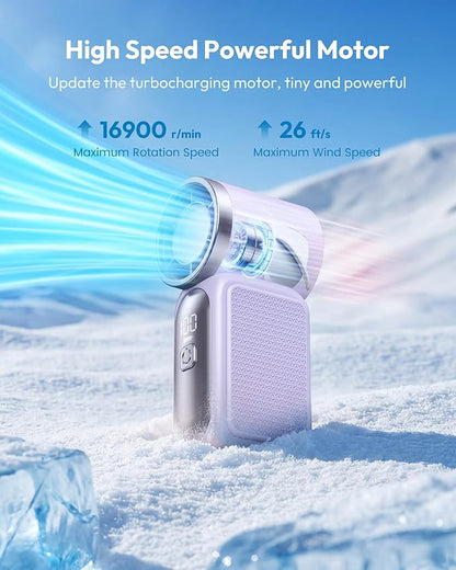 🌀Nur 14.98€ diesen Sommer!!!💨Mini-Handventilator mit LED-Anzeige –👍5-stufiger Turbo-Ventilator im Taschenformat.✨Über USB aufladbar, schnelle Kühlung für Reisen und beim Schminken. Das perfekte Geschenk.  Tragbare Kühlung