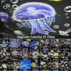 🎃👻 Kinder-Nachtlicht-Projektor mit 15 Filmen 🔋Type-C Aufladung