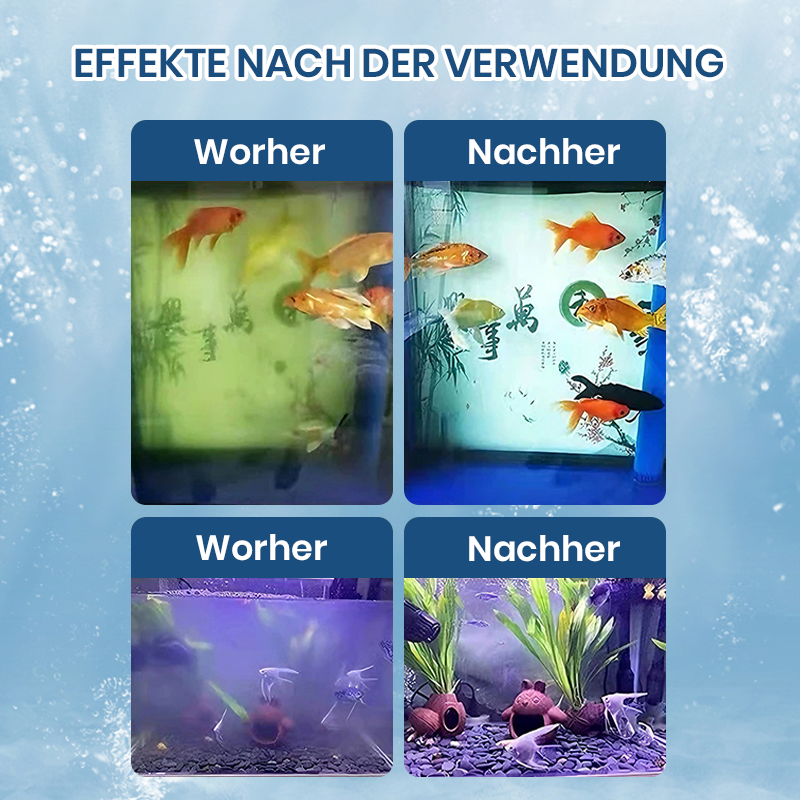 Leistungsstarke Tablette zur Wasserreinigung im Aquarium