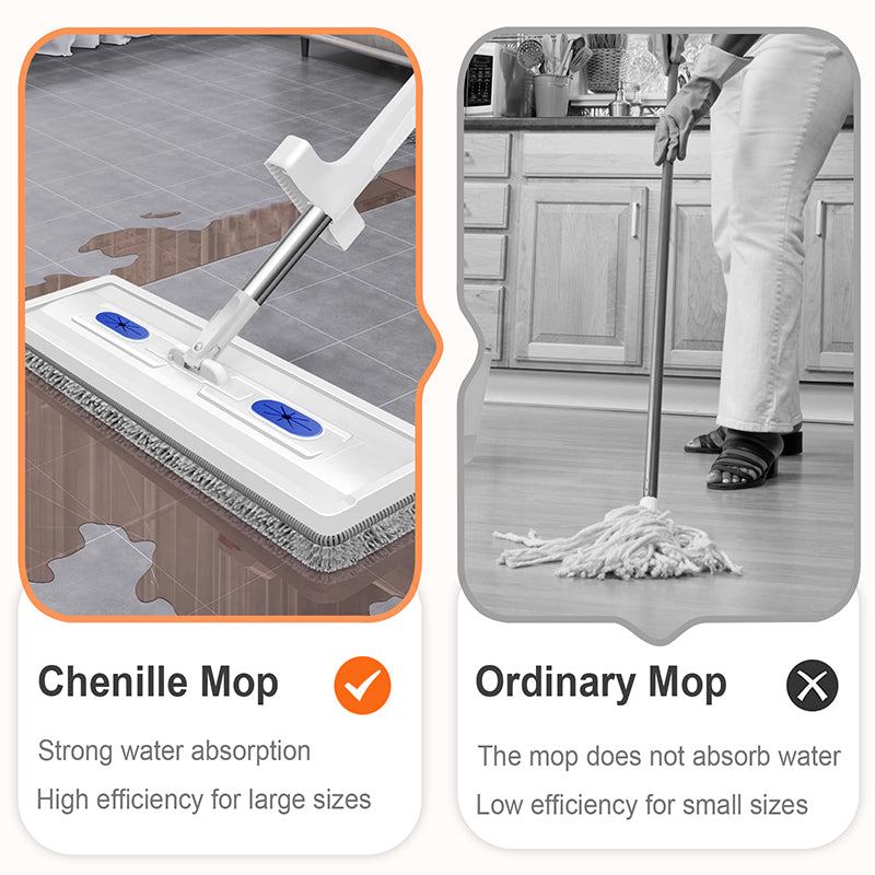 Optimierter Chenille-Flachmopp