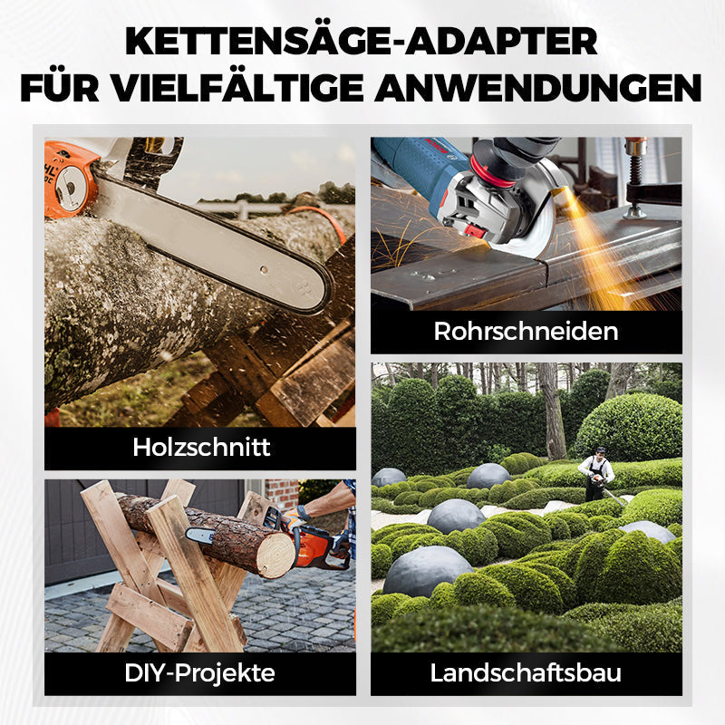 🔥Bausatz zum Umbau eines Winkelschleifers in eine elektrische Kettensäge