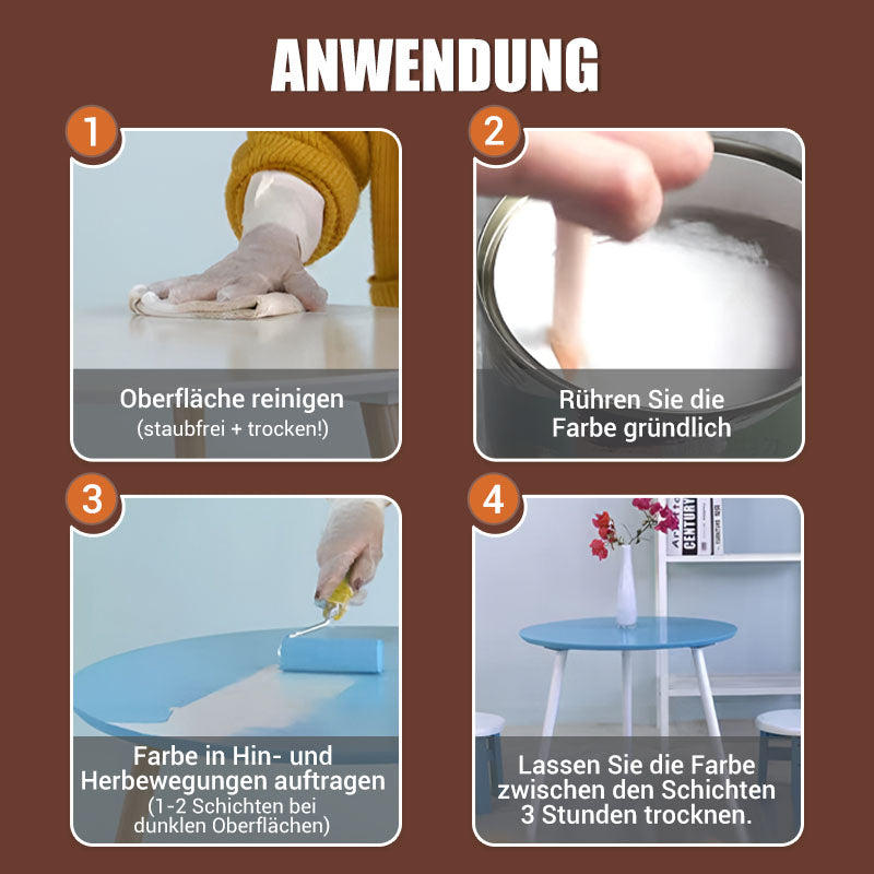 🔥Umweltfreundliche, geruchsneutrale Holzmöbel-Reparatur- und Renovierungsfarbe auf Wasserbasis