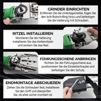 🔥Bausatz zum Umbau eines Winkelschleifers in eine elektrische Kettensäge