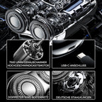 🔋2025 USB-Rasierer für Männer | 💦Wasserdicht & Reise-tauglich | Schnellladung