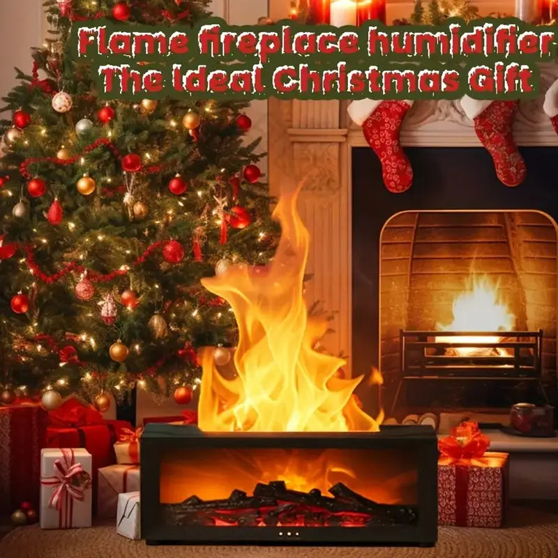 🔥 50 % RABATT 💦 Luftbefeuchter mit Kaminfeuer-Effekt – 7 LED-Farben und Fernbedienung, beruhigende Atmosphäre für Zuhause/Büro 🌙📦