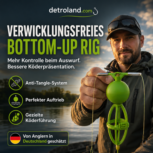 Verhedderungsfreies Bottom-Up-Futterkorb-Angelsystem